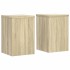 Soportes de plantas 2 uds madera roble Sonoma 25x25x35