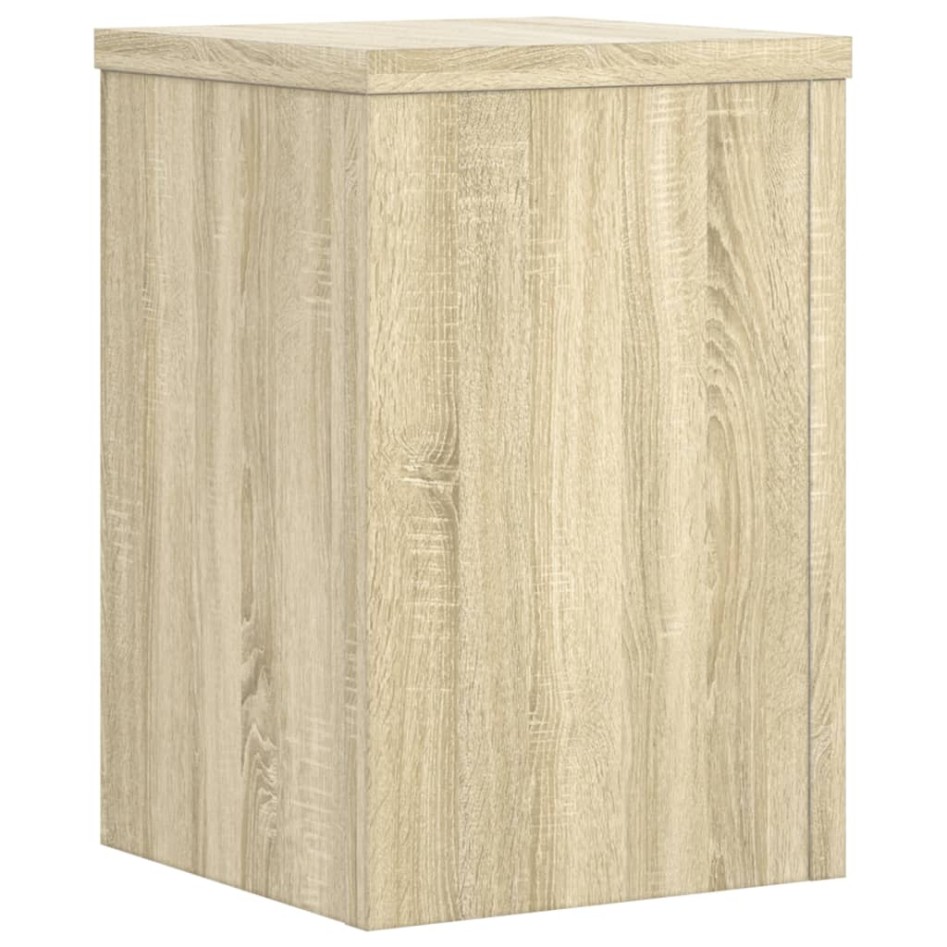 Soportes de plantas 2 uds madera roble Sonoma 25x25x35
