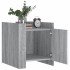 Mesita de noche madera de ingeniería gris Sonoma 45x50x50