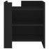 Mesita de noche madera de ingeniería negro 45x50x50