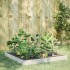 Arriate de acero blanco 100x100x18,5