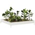Arriate de acero blanco 100x100x18,5