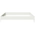 Arriate de acero blanco 100x100x18,5