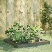 Arriate de acero verde oliva 100x100x18,5 cm