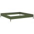 Arriate de acero verde oliva 100x100x18,5