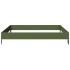 Arriate de acero verde oliva 100x100x18,5