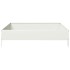 Arriate de acero blanco 100x100x26