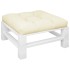 Cojín para sofá de palets tela crema 70x70x12