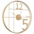 Reloj de pared de hierro dorado Ø50