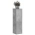 Soportes de plantas 2 uds madera gris hormigón 17x17x60