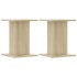Soportes para plantas 2 uds madera roble Sonoma 30x30x40
