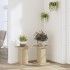 Soportes para plantas 2 uds madera roble Sonoma 30x30x40