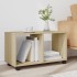 Armario con ruedas madera ingeniería roble Sonoma 72x33x42,5