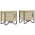 Mesitas de noche 2 uds contrachapado color roble 40x30x40