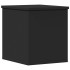Caja de almacenaje madera de ingeniería negro 30x35x35