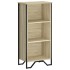 Estantería de madera de ingeniería roble Sonoma 50x31x106