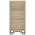 Estantería de madera de ingeniería roble Sonoma 50x31x106