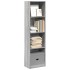 Estantería de madera de ingeniería gris Sonoma 40x24x143