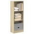 Estantería de madera de ingeniería roble Sonoma 40x24x109