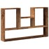 Estantería de pared madera ingeniería envejecida 99x15x60