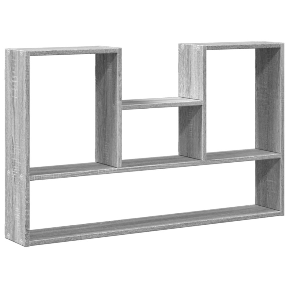 Estantería de pared madera ingeniería gris Sonoma 99x15x60