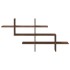 Estante pared madera ingeniería marrón roble 124,5x18x60,5
