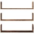 Estantes de pared 3 uds madera ingeniería envejecida