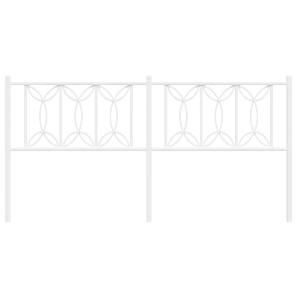 Cabecero de metal blanco 180