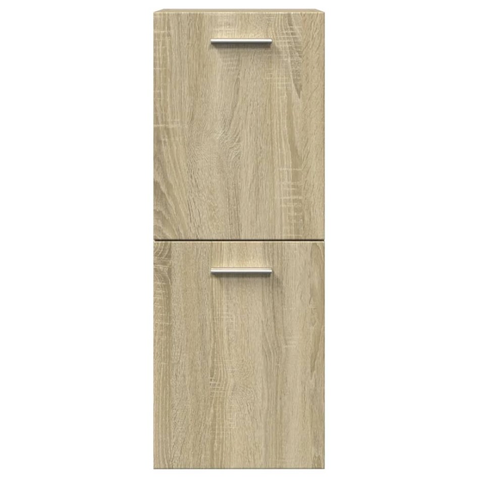 Armario de baño madera contrachapada roble Sonoma 30x30x80
