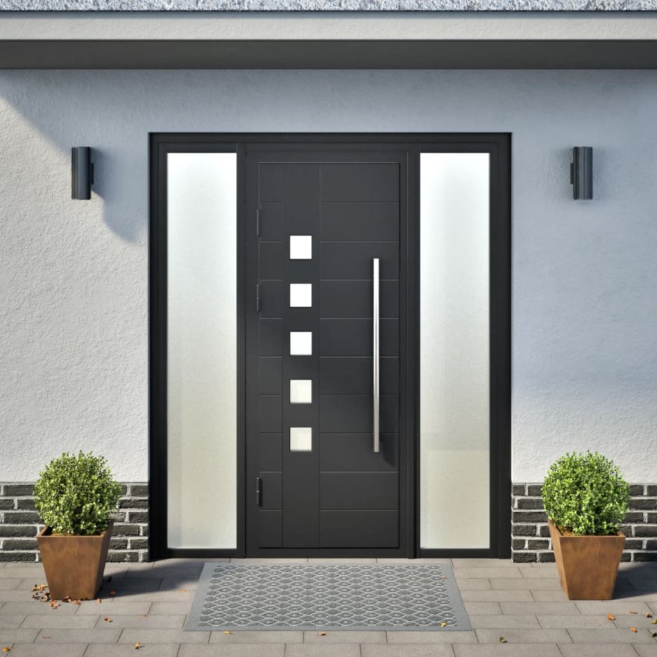 Jardineras 2 unidades acero oxidado 30x30x30