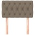 Cabecero de tela gris taupe 80x7x78/88