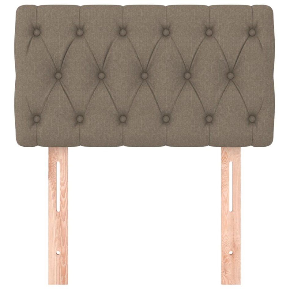 Cabecero de tela gris taupe 80x7x78/88
