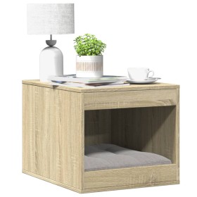 Mueble arenero para gatos madera roble Sonoma 47x59x42