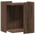Mueble arenero para gatos madera marrón roble 42x42x51