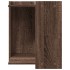 Mueble arenero para gatos madera marrón roble 42x42x51