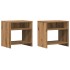 Mesitas noche 2 uds madera ingeniería marrón roble 40x30x40