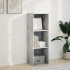 Estantería de madera de ingeniería gris hormigón 40x30x114
