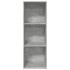 Estantería de madera de ingeniería gris hormigón 40x30x114