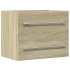 Armario para lavabo aglomerado roble Sonoma 60x38,5x48