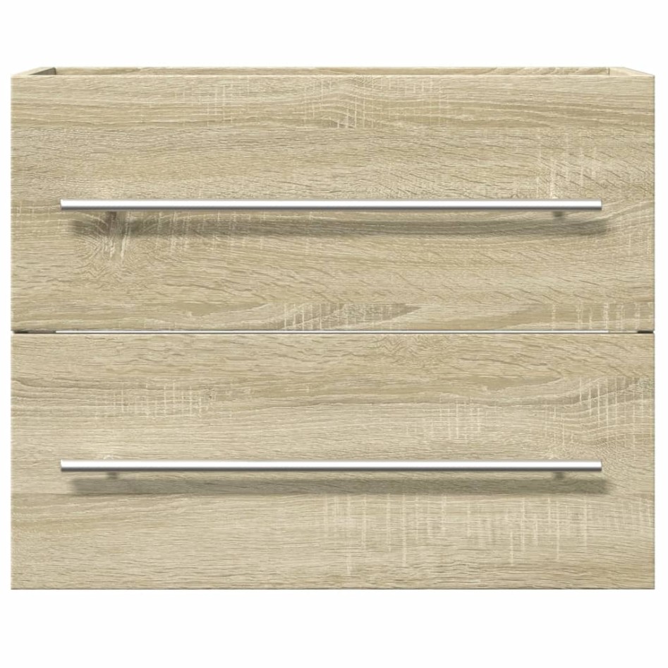 Armario para lavabo aglomerado roble Sonoma 60x38,5x48