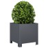 Jardinera hexagonal acero antracita 30x30x30