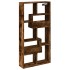 Armario de pared madera ingeniería roble ahumado 50x15x100