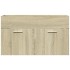Armario para lavabo contrachapada color roble 80x38,5x46