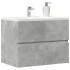 Mueble de baño madera de ingeniería gris hormigón 60x38,5x45