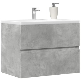 Mueble de baño madera de ingeniería gris hormigón 60x38,5x45