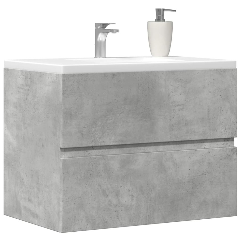 Mueble de baño madera de ingeniería gris hormigón 60x38,5x45