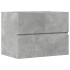 Mueble de baño madera de ingeniería gris hormigón 60x38,5x45