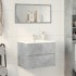 Mueble de baño madera de ingeniería gris hormigón 60x38,5x45