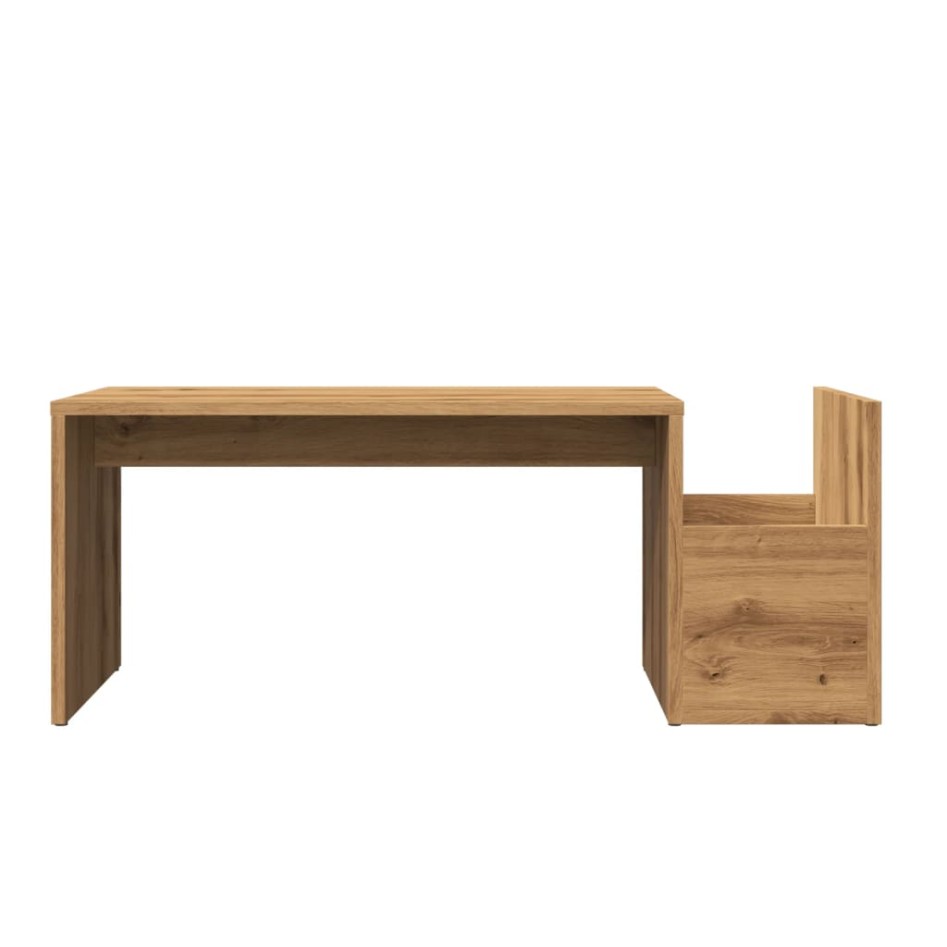Mesa de centro madera ingeniería roble artisian 90x45x35