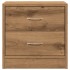Mesita de noche madera de ingeniería roble artisian 40x30x40